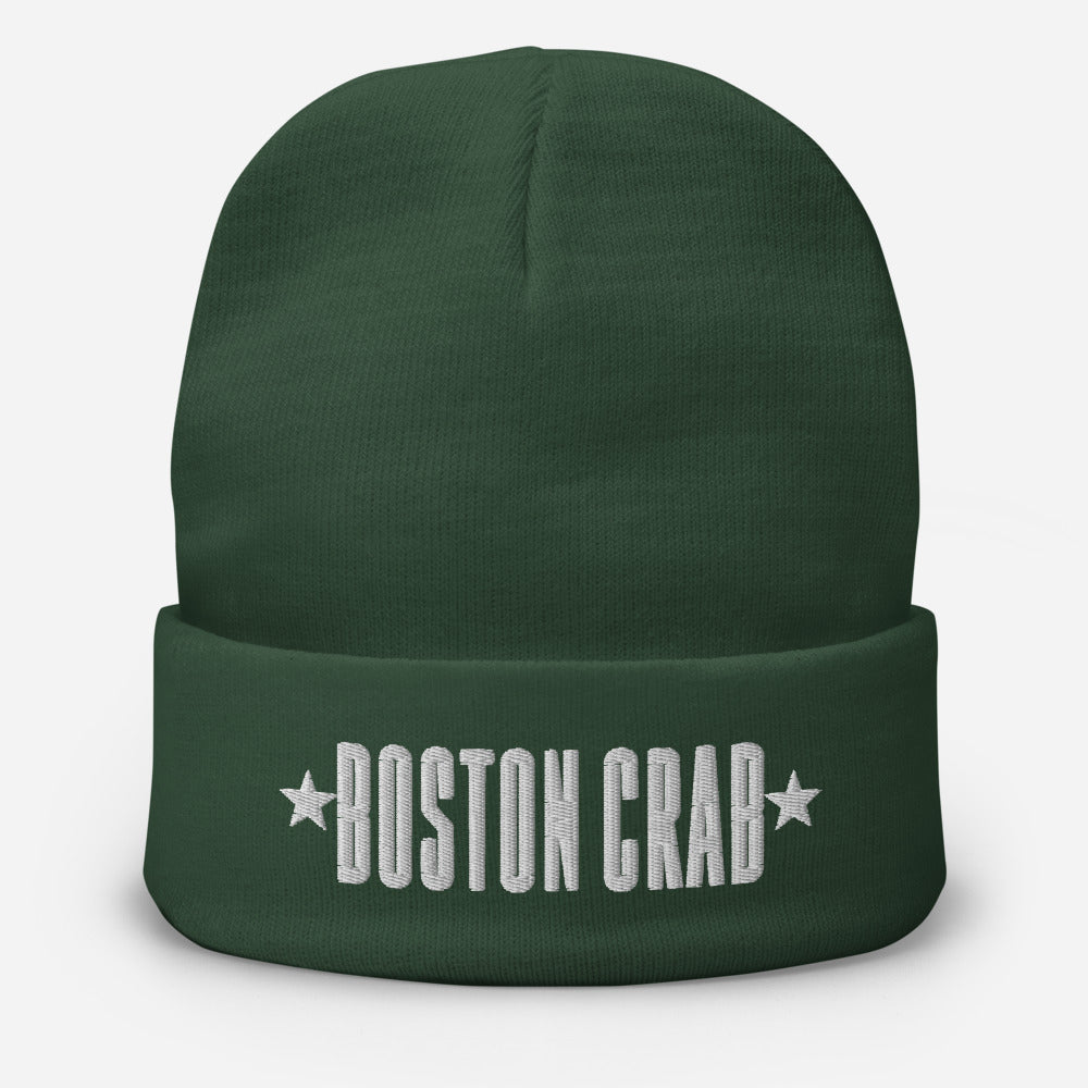 Boston Crab Embroidered Beanie