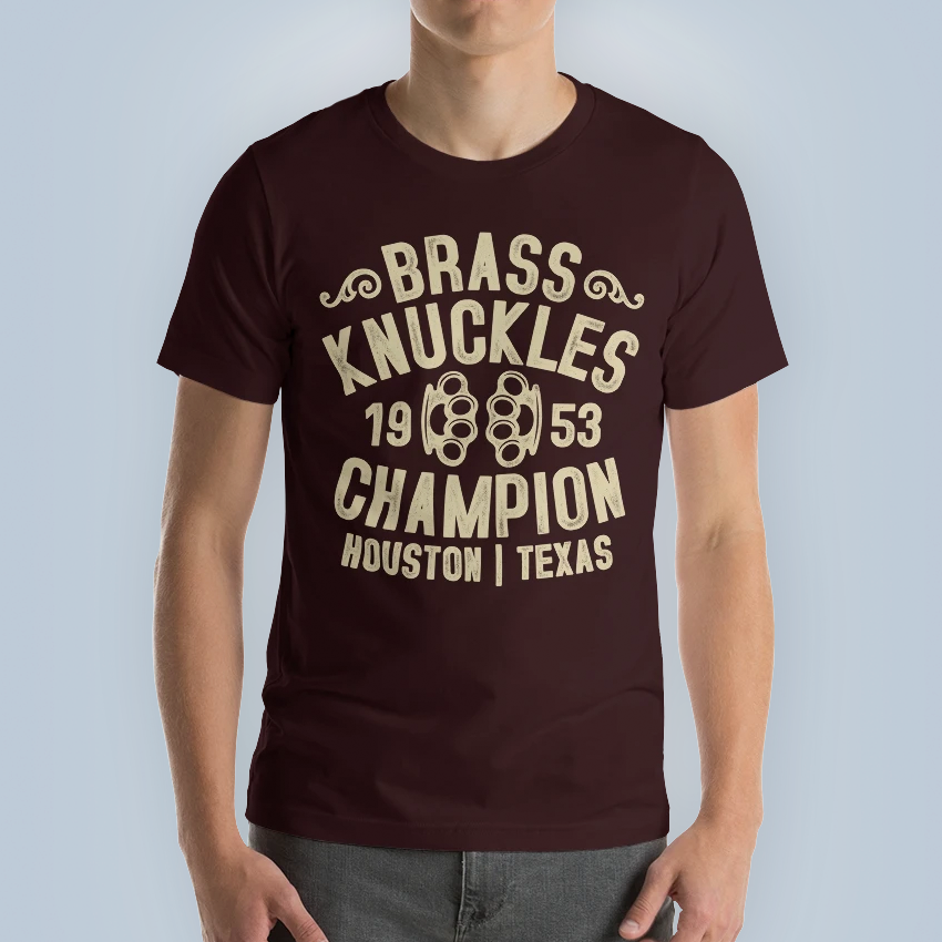 Brass Knuckles Champion Oxblood Black T-Shirt
