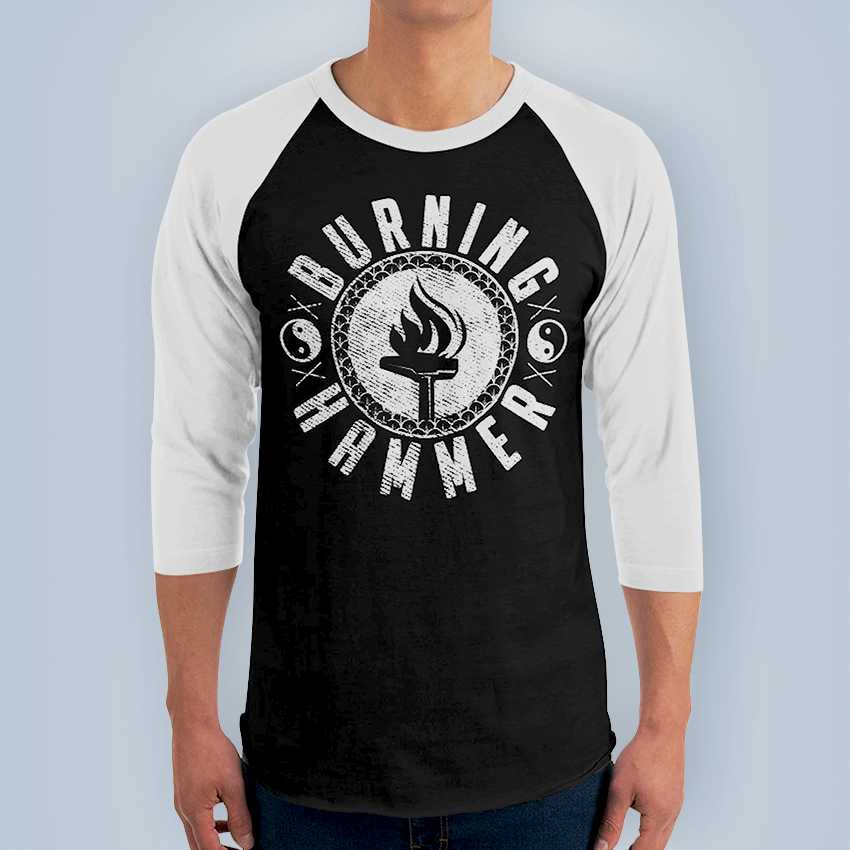 Burning Hammer 3/4 Raglan Shirt