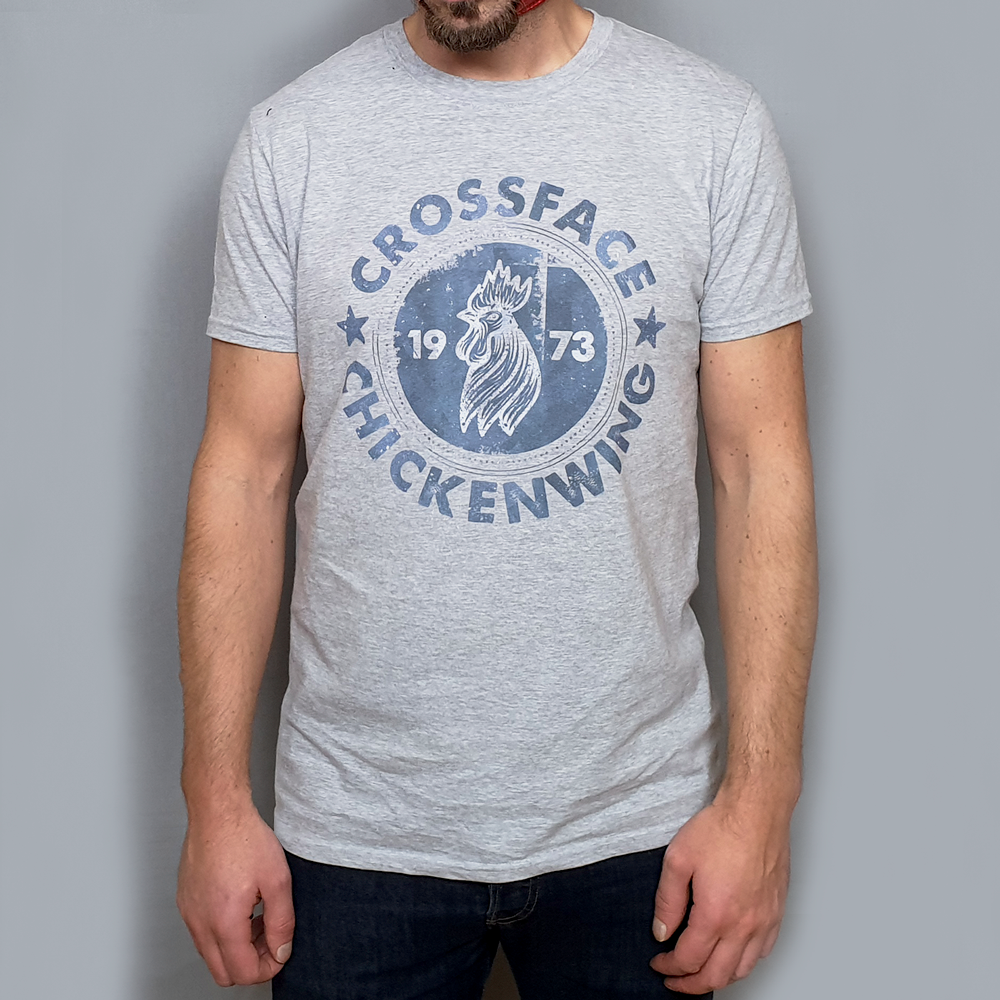 Crossface Chickenwing Grey T-Shirt
