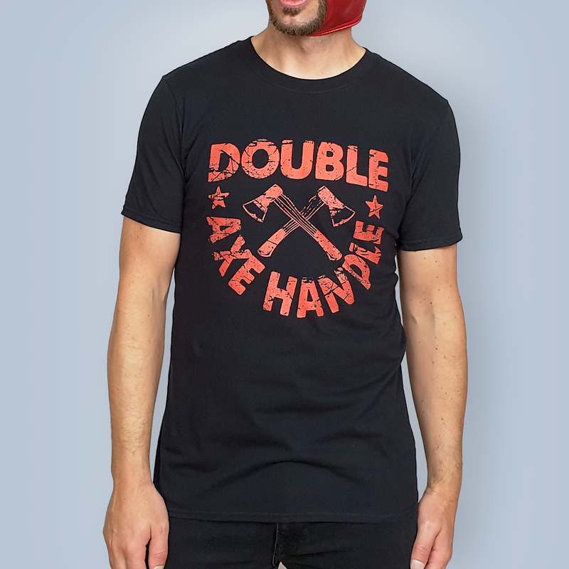 Double Axe Handle Black T-Shirt