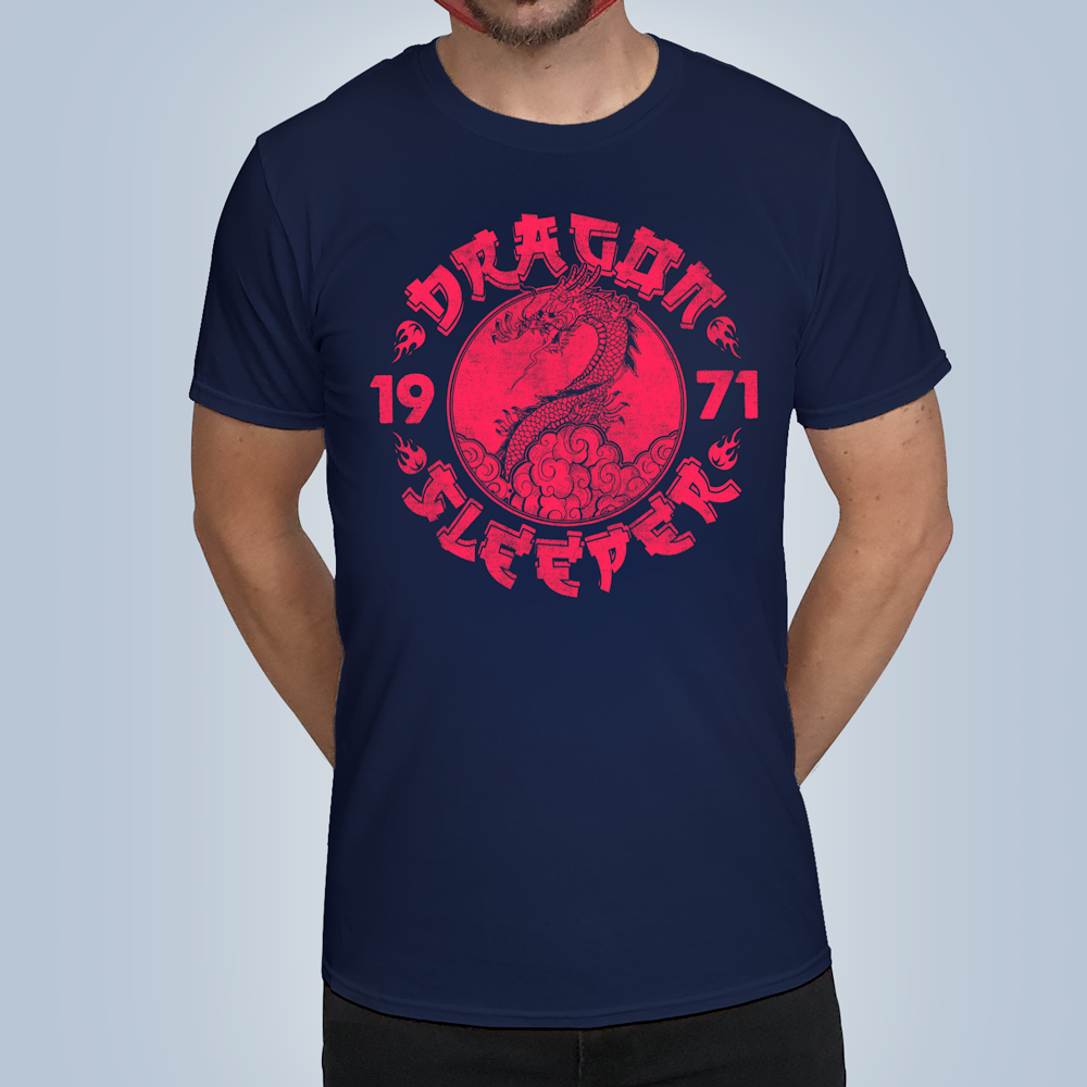 Dragon Sleeper Navy T-Shirt
