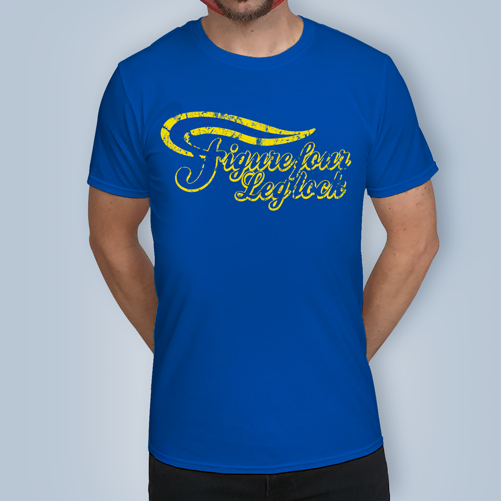 Figure Four Leg Lock Royal Blue T-Shirt