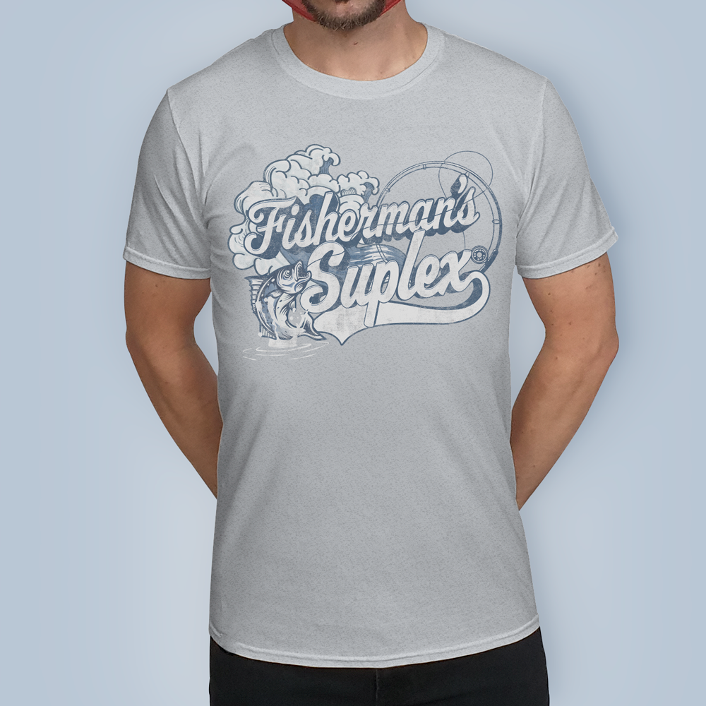 Fisherman's Suplex Heather Grey T-Shirt