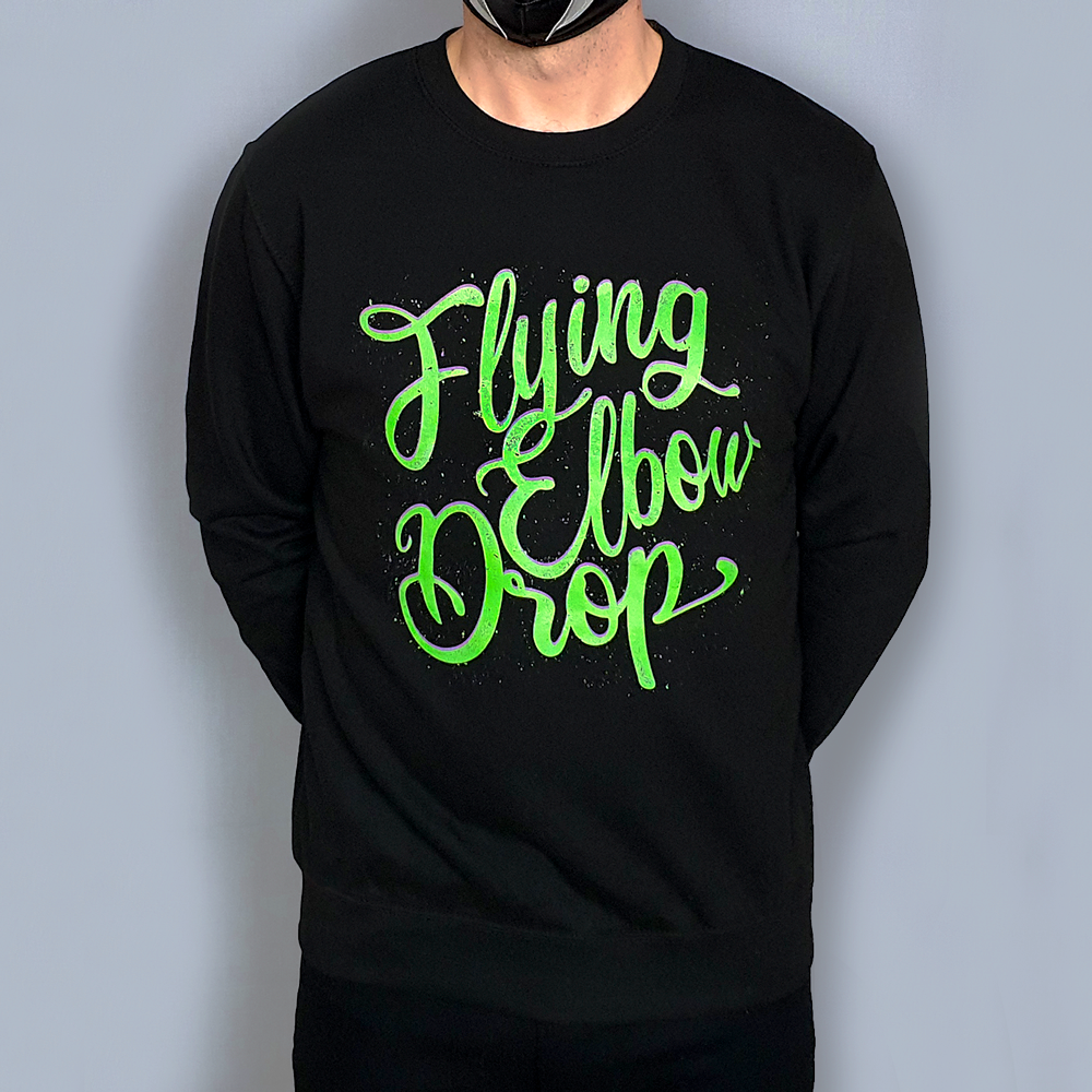 Flying Elbow Drop Black Sweatshirt