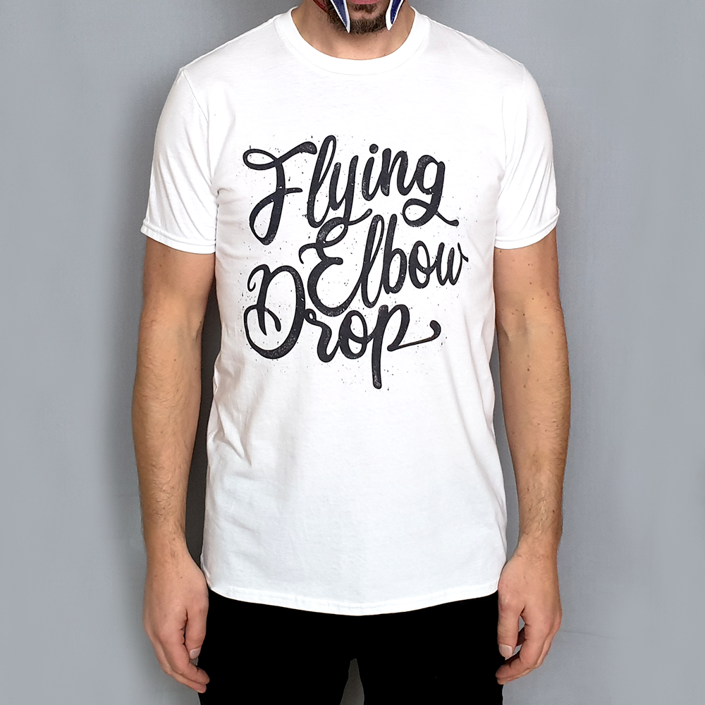 Flying Elbow Drop White T-Shirt