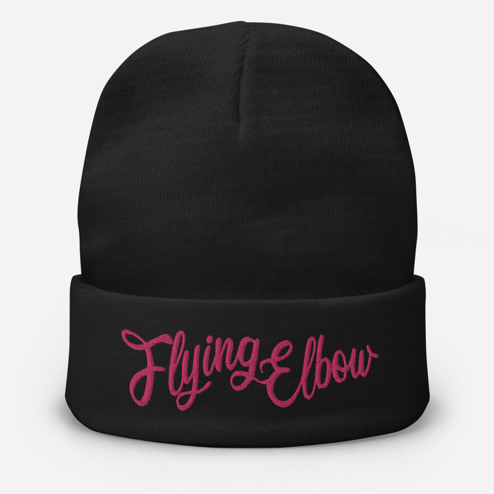 Flying Elbow Embroidered Beanie
