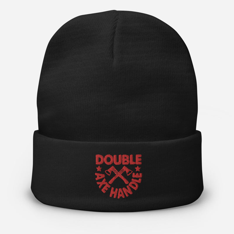Double Axe Handle Embroidered Beanie